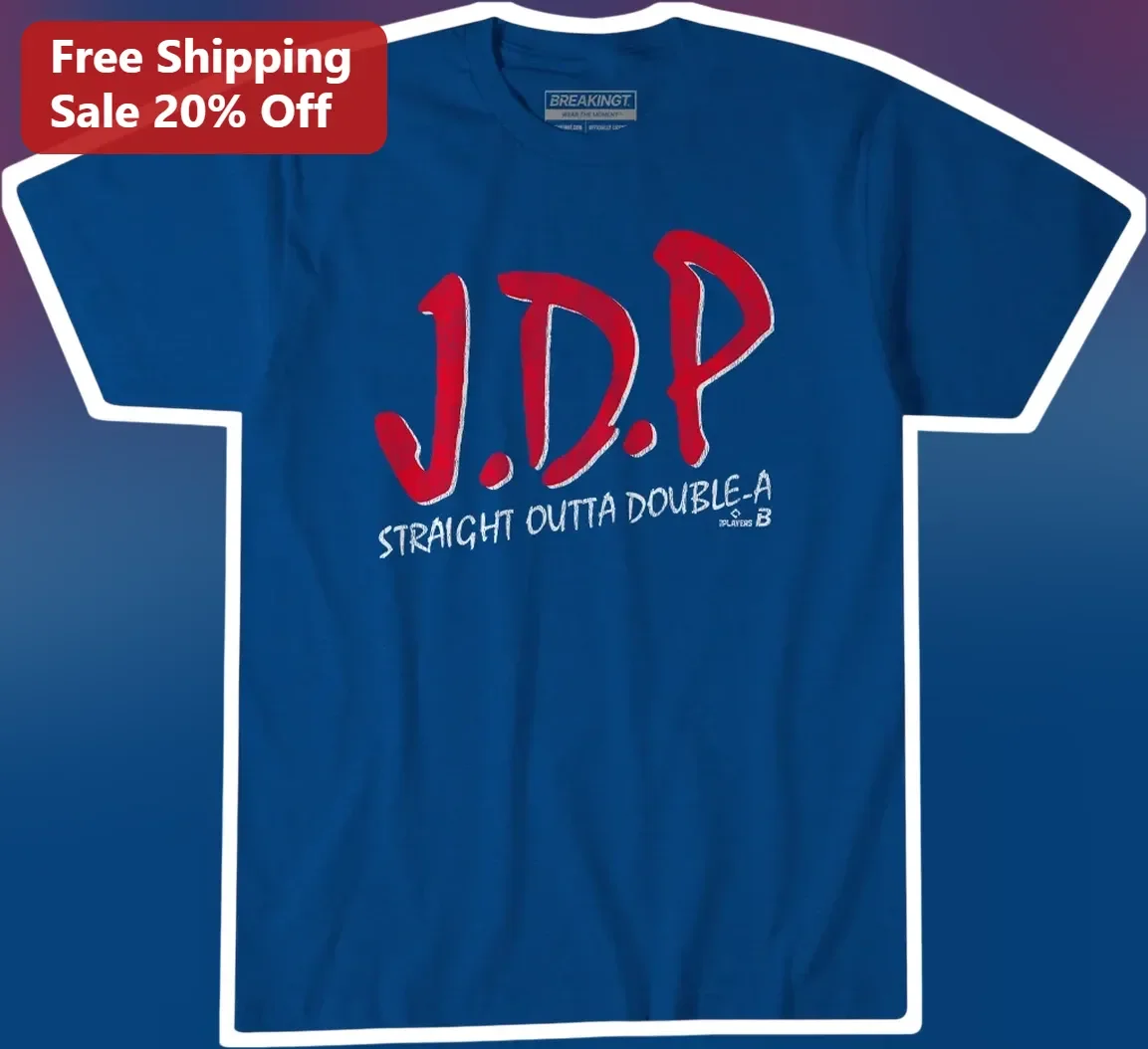J.D.P Straight Outta Double-A Graphic Tee Baseball Minor League Shirt