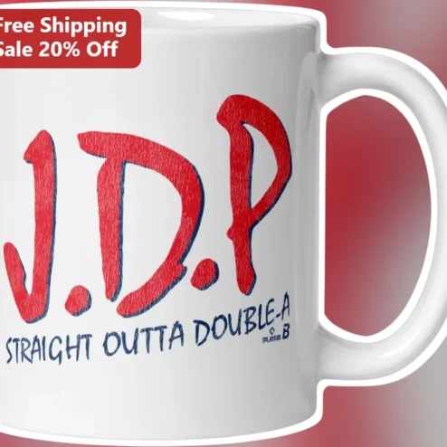 J.D.P. Straight Outta Double-A Mug Minor League Baseball Prospect Gift Coffee Cup