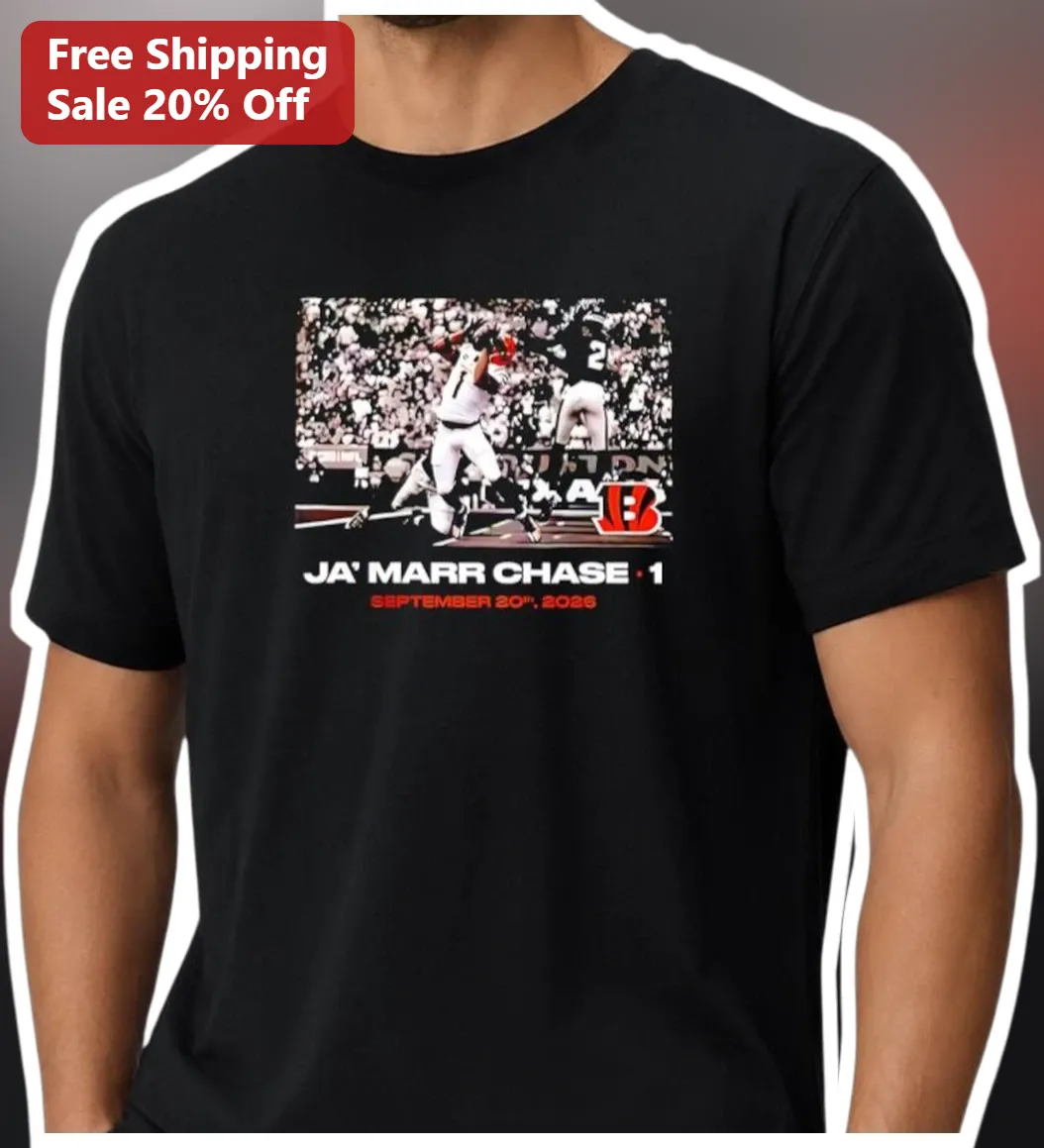 Ja'Marr Chase Cincinnati Bengals Tee NFL Wide Receiver Fan Gear Gift