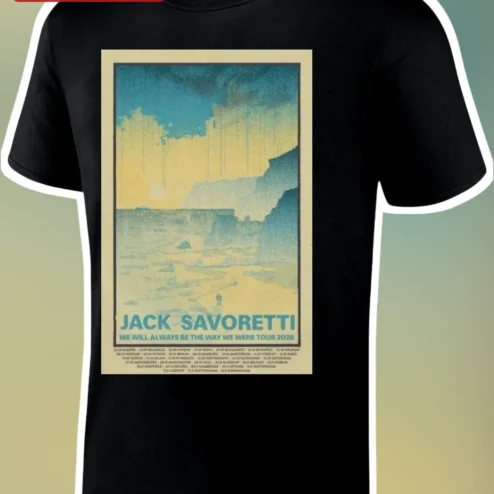 Jack Savoretti We Will Always Be The Way We Were Tour 2026 Vintage Concert Merch Tee