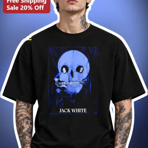 Jack White Tee Vintage Rock Musician Graphic T-Shirt Third Man Records Merch