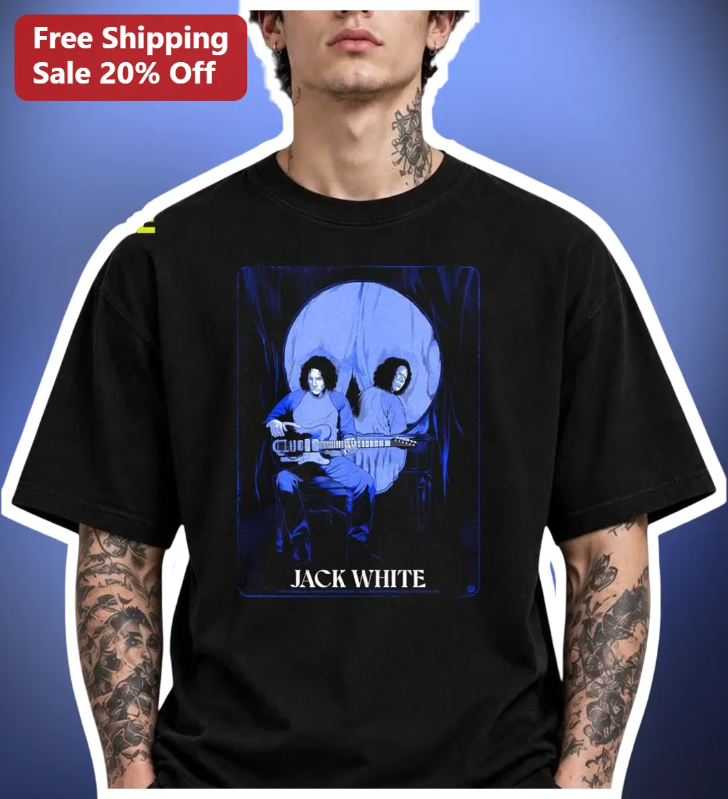 Jack White Tee Vintage Rock Musician Graphic T-Shirt Third Man Records Merch