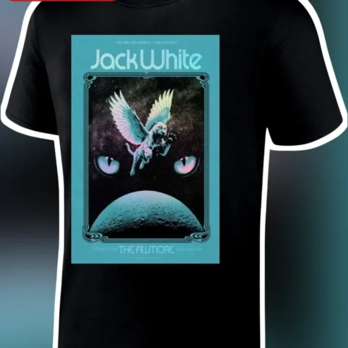 Jack White The Fillmore Tee Surreal Vintage Rock Concert Graphic Shirt for Fans