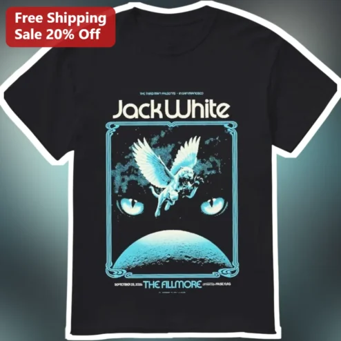 Jack White The Fillmore Vintage Rock Concert Graphic Tee