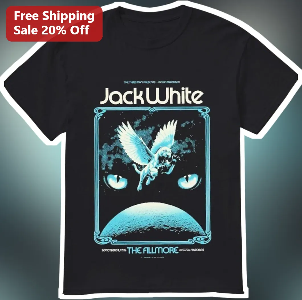 Jack White The Fillmore Vintage Rock Concert Graphic Tee