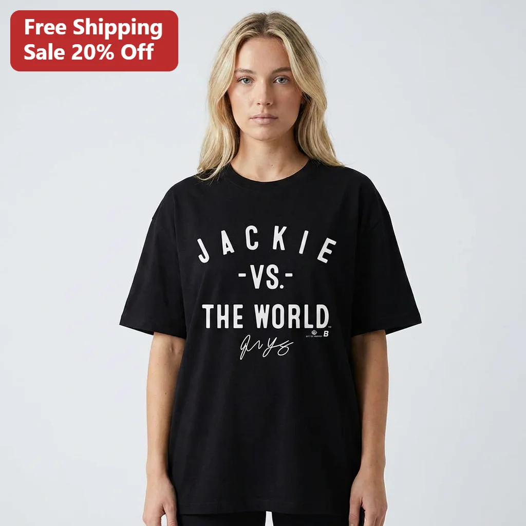 Jackie vs. The World Jackie Young Signature Tee for Las Vegas Aces Fans