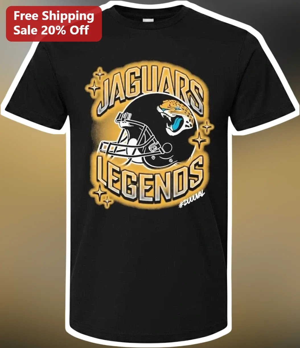 Jacksonville Jaguars Legends #DUUUVAL Graphic Tee NFL Fan Gift
