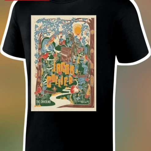 Jacob Collier The Caverns Psychedelic Retro Concert Poster Graphic Tee