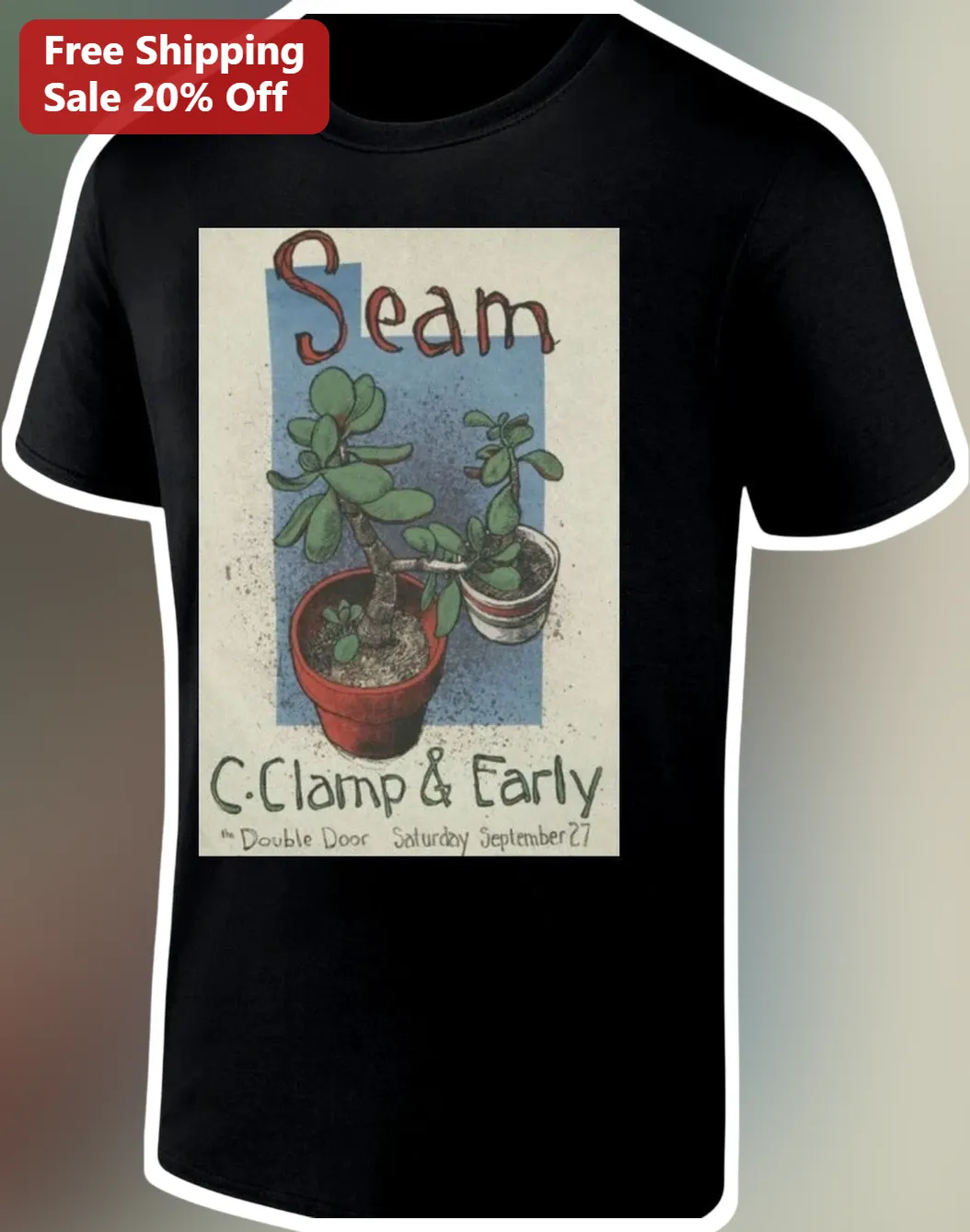 Jade Plant Succulent Vintage Poster Tee for Plant Lovers Retro Botanical Gift