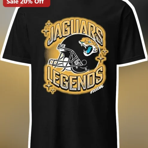 Jaguars Legends Tee Jacksonville Vintage Football Helmet Graphic Shirt