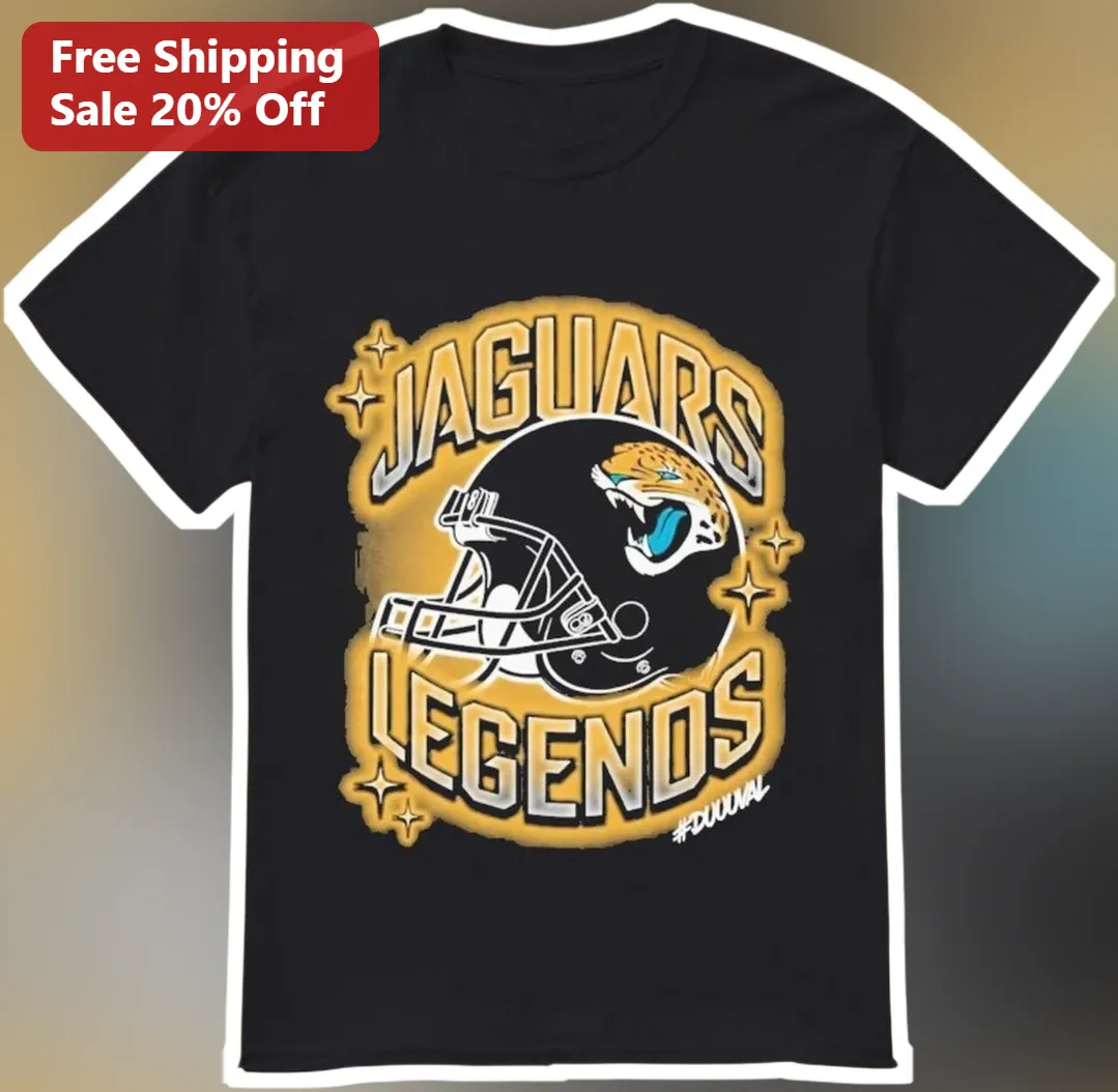 Jaguars Legends Tee Jacksonville Vintage Football Helmet Graphic Shirt for Men