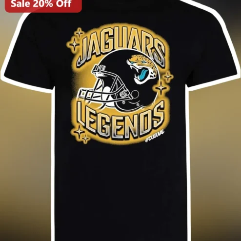 Jaguars Legends Vintage Football Helmet Graphic Tee for Men Jacksonville Jaguars Fan Gift