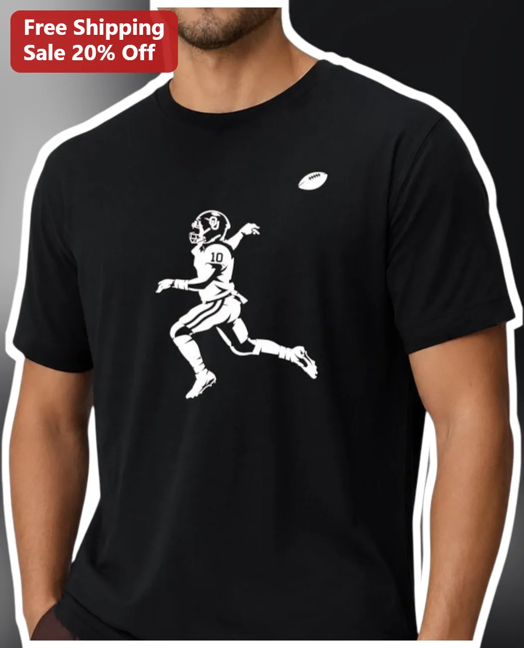 Jalen Hurts Tee Philadelphia Eagles QB10 Football Fan Gift for Men