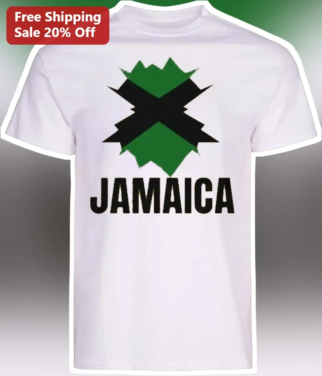 Jamaica Flag Graphic Tee Caribbean Heritage Souvenir Shirt for Men Women
