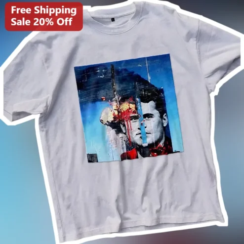 James Dean Tee Vintage Pop Art Distressed Hollywood Icon Graphic T-Shirt for Men Women
