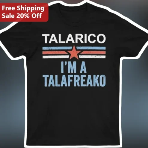 James Talarico I'm A Talafreako Retro Striped Graphic Tee