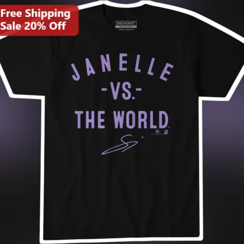 Janelle vs The World Graphic Tee Janelle Monae Fan Merch Protest Art Shirt