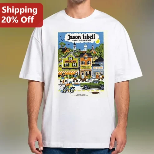 Jason Isbell and the Unit Retro Town Scene Graphic Tee