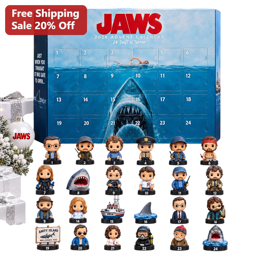Jaws 2026 Advent Calendar For Adults Horror Movie Collectible Vinyl Figures Gift