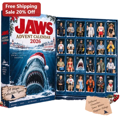 Jaws Advent Calendar Box Some Gifts Swim A Little Deeper Holiday Collectible Gift For Movie Fans