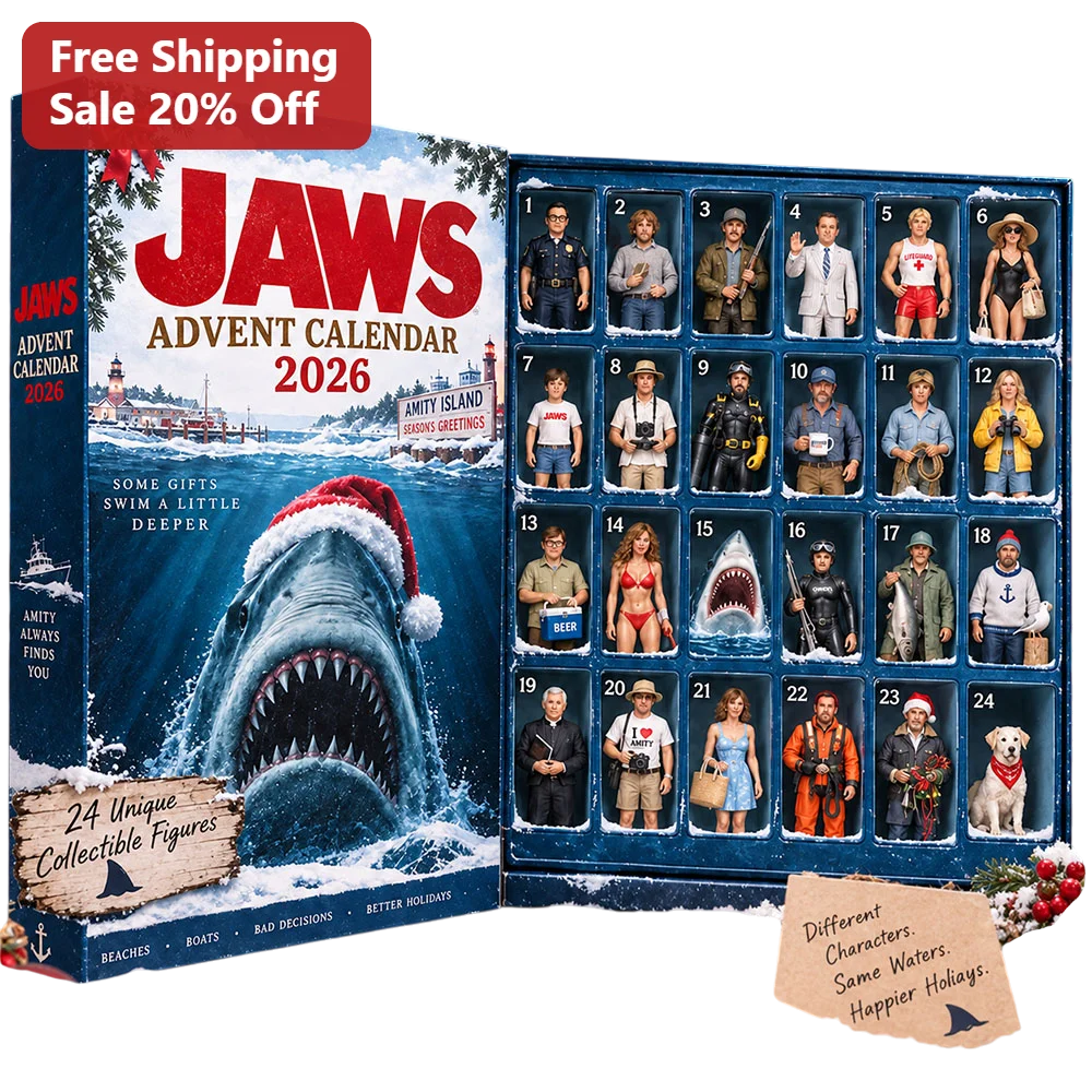 Jaws Advent Calendar Box Some Gifts Swim A Little Deeper Holiday Collectible Gift For Movie Fans