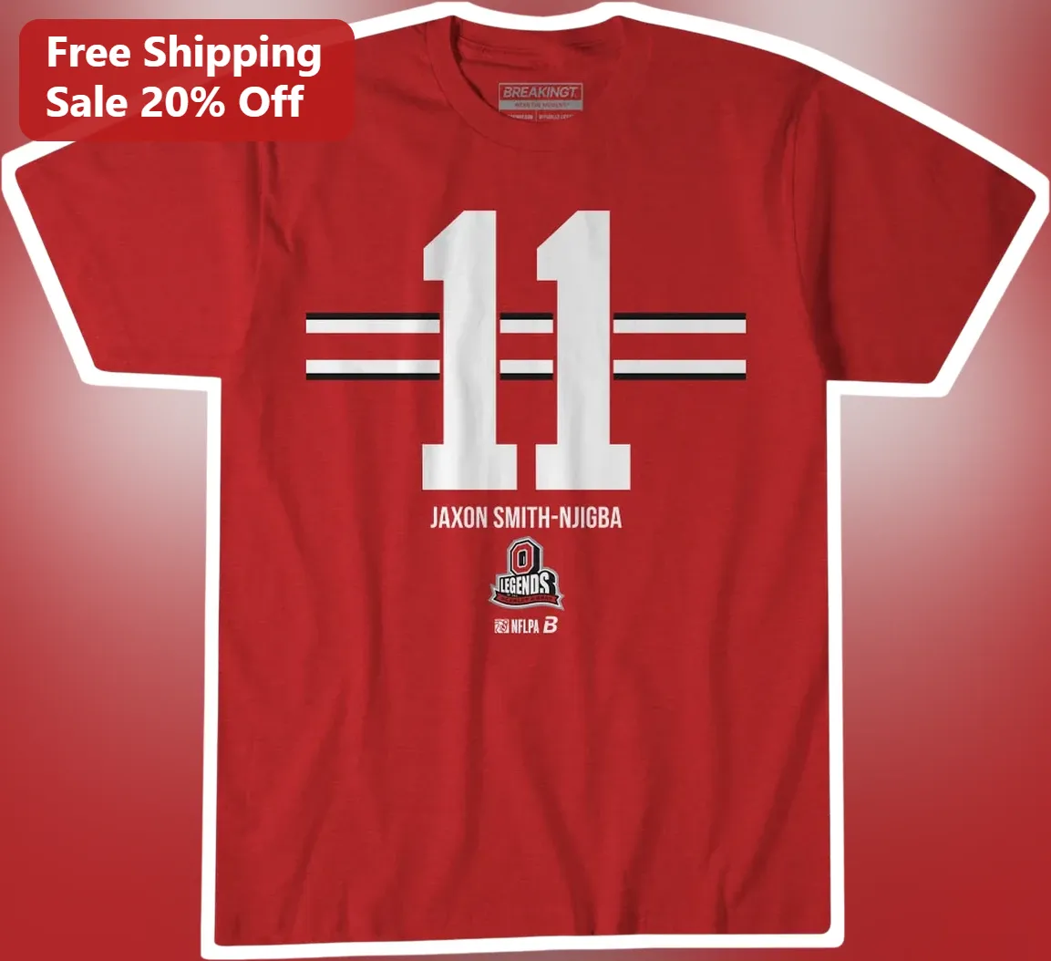 Jaxon Smith-Njigba Graphic Tee NFL Football Fan Apparel Gift