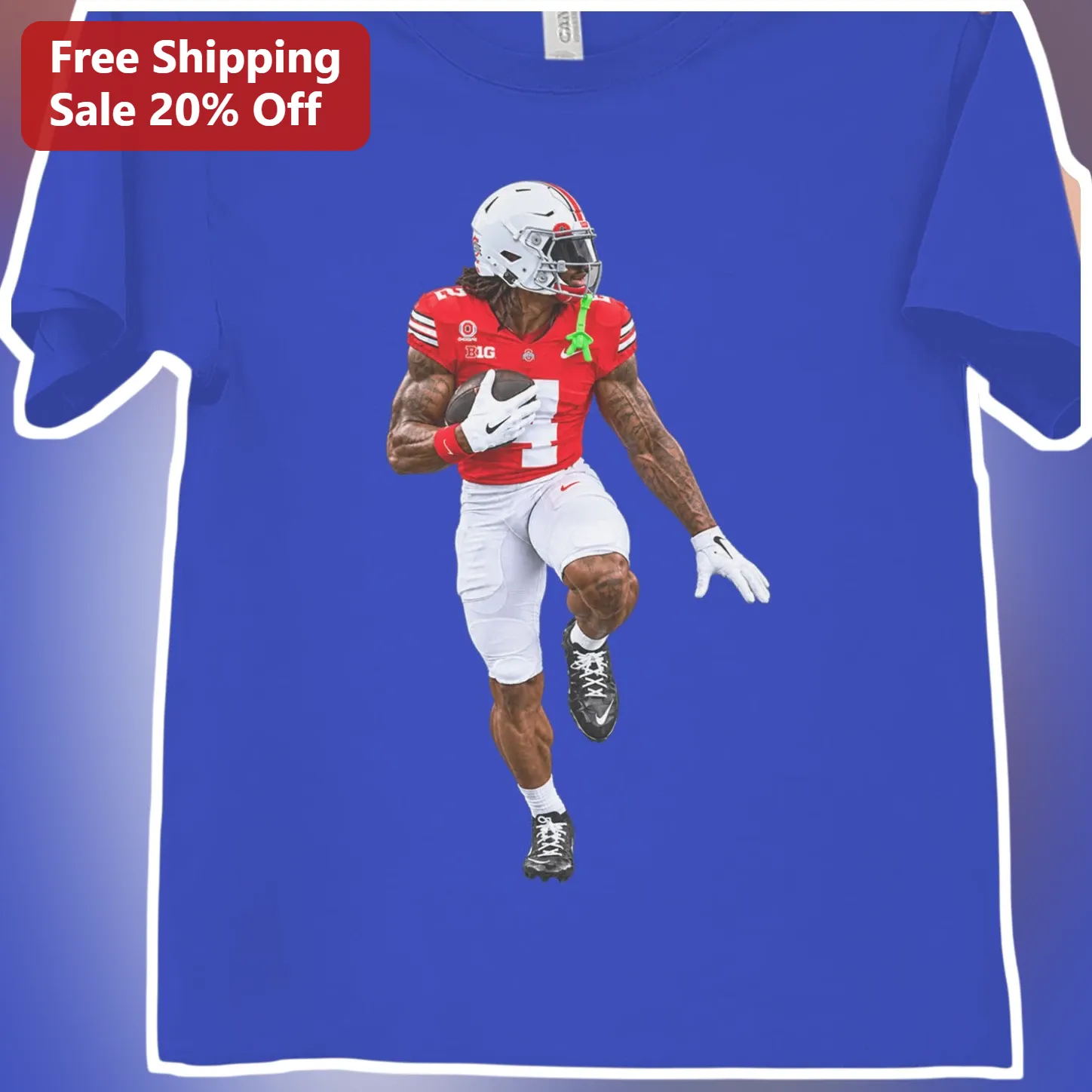 Jaxon Smith-Njigba Tee Ohio State Buckeyes Football Player Graphic Shirt for Men Women