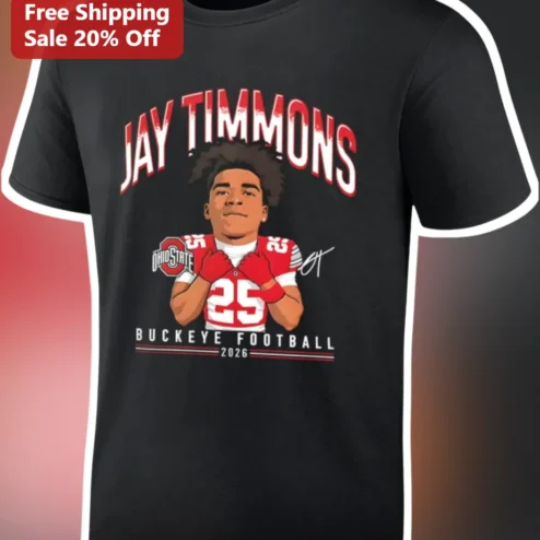 Jay Timmons Buckeye Football Tee Ohio State Cornerback Fan Shirt