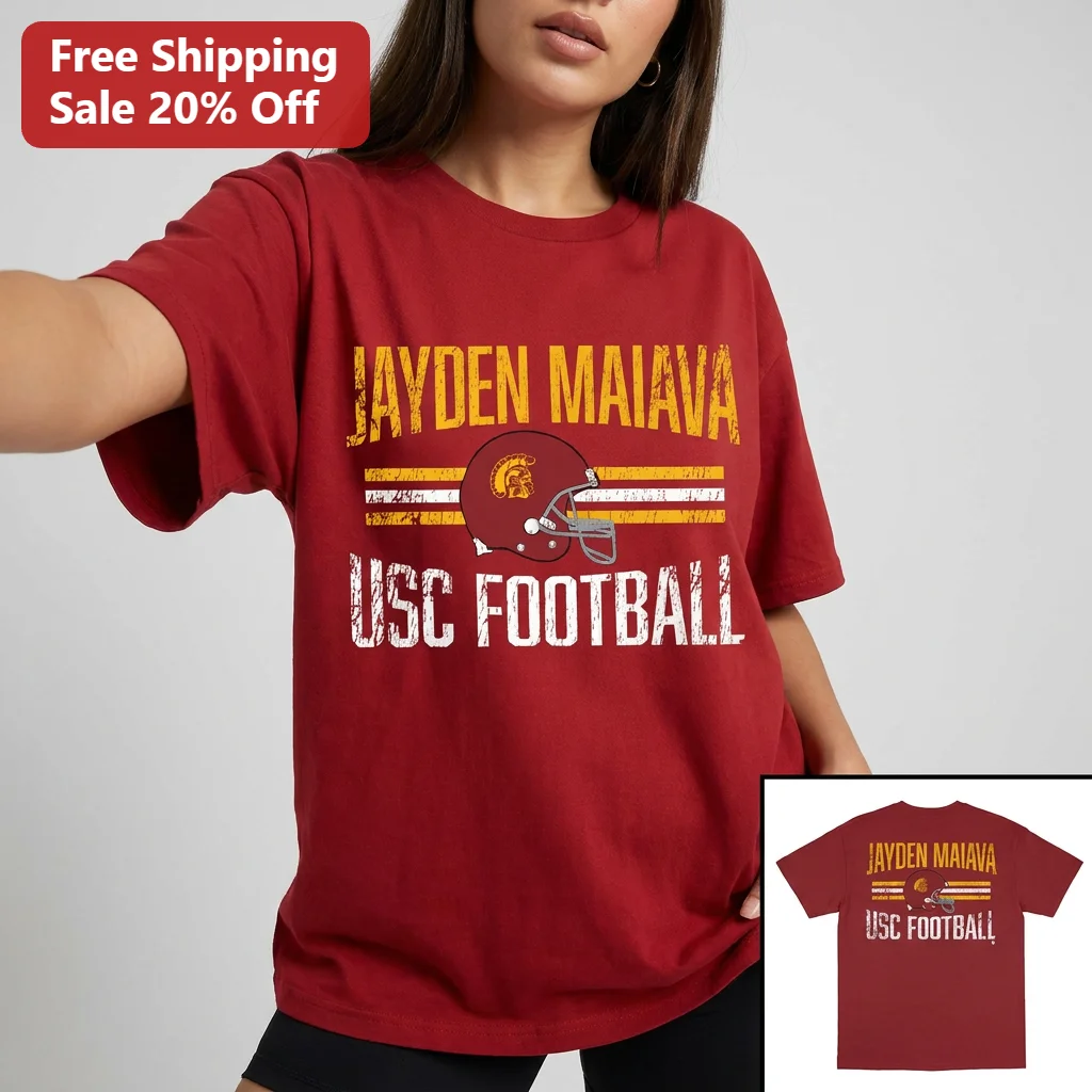 Jayden Maiava USC Football Tee, Vintage USC Trojans Quarterback Graphic Shirt, College Football Gift for Trojans Fans