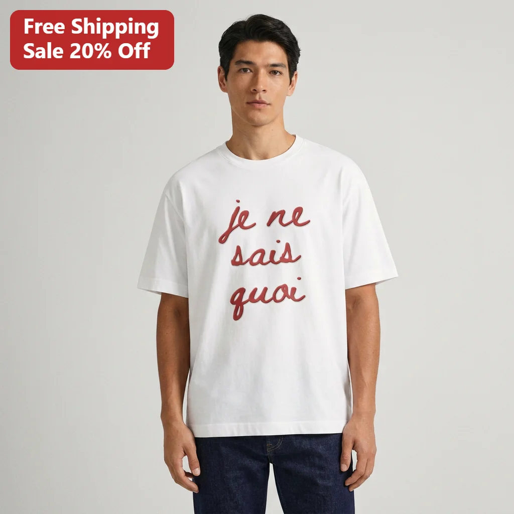 Je Ne Sais Quoi Tee French Slogan Shirt Parisian Chic Minimalist Graphic Tee Gift for Fashion Lovers