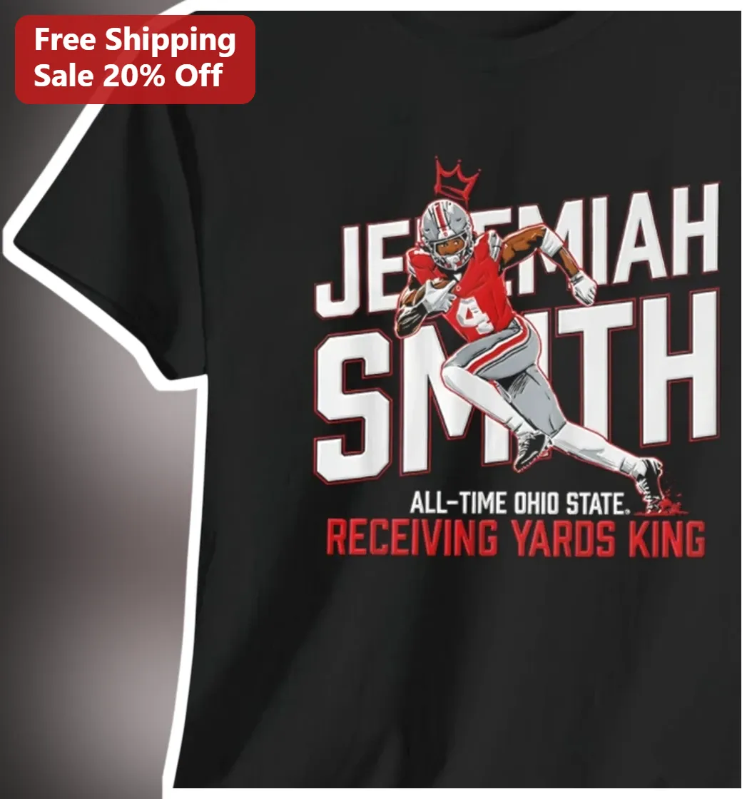 Jeremiah Smith All-Time Ohio State Receiving Yards King Graphic Tee