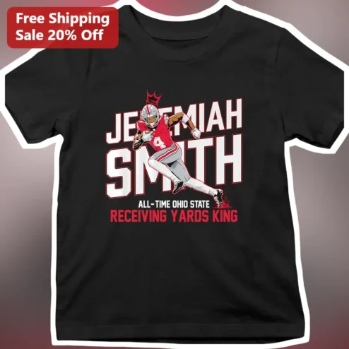 Jeremiah Smith All-Time Ohio State Receiving Yards King Tee