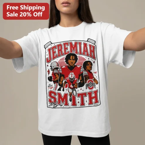 Jeremiah Smith Go Bucks Ohio State Vintage College Football Graphic Tee Gift for Buckeyes Fans