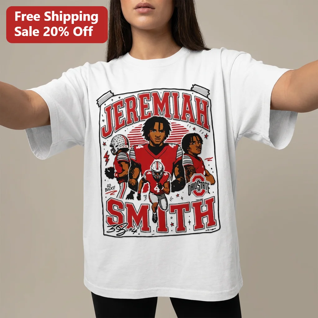 Jeremiah Smith Go Bucks Ohio State Vintage College Football Graphic Tee Gift for Buckeyes Fans