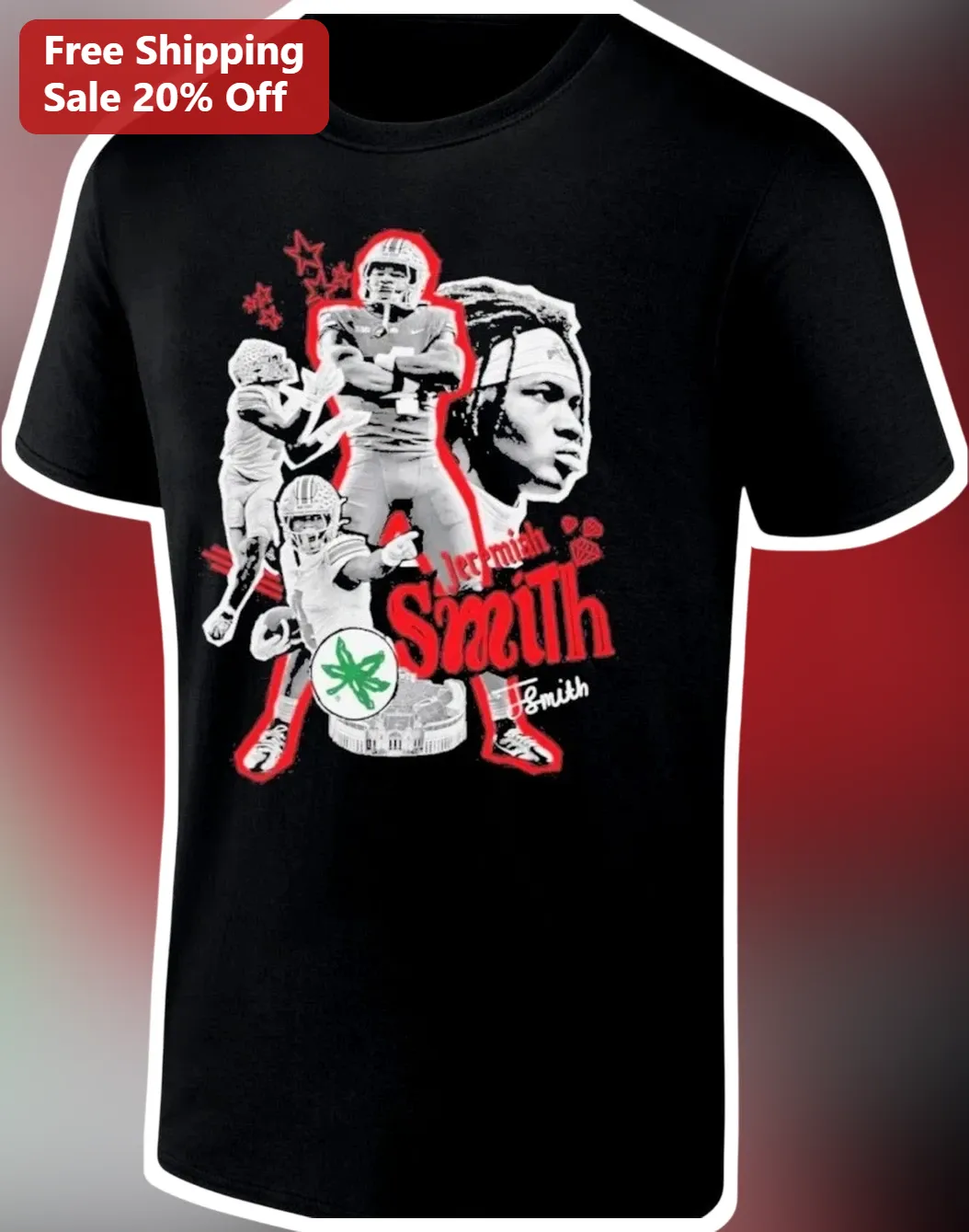 Jeremiah Smith Ohio State Buckeyes Football Fan Tee