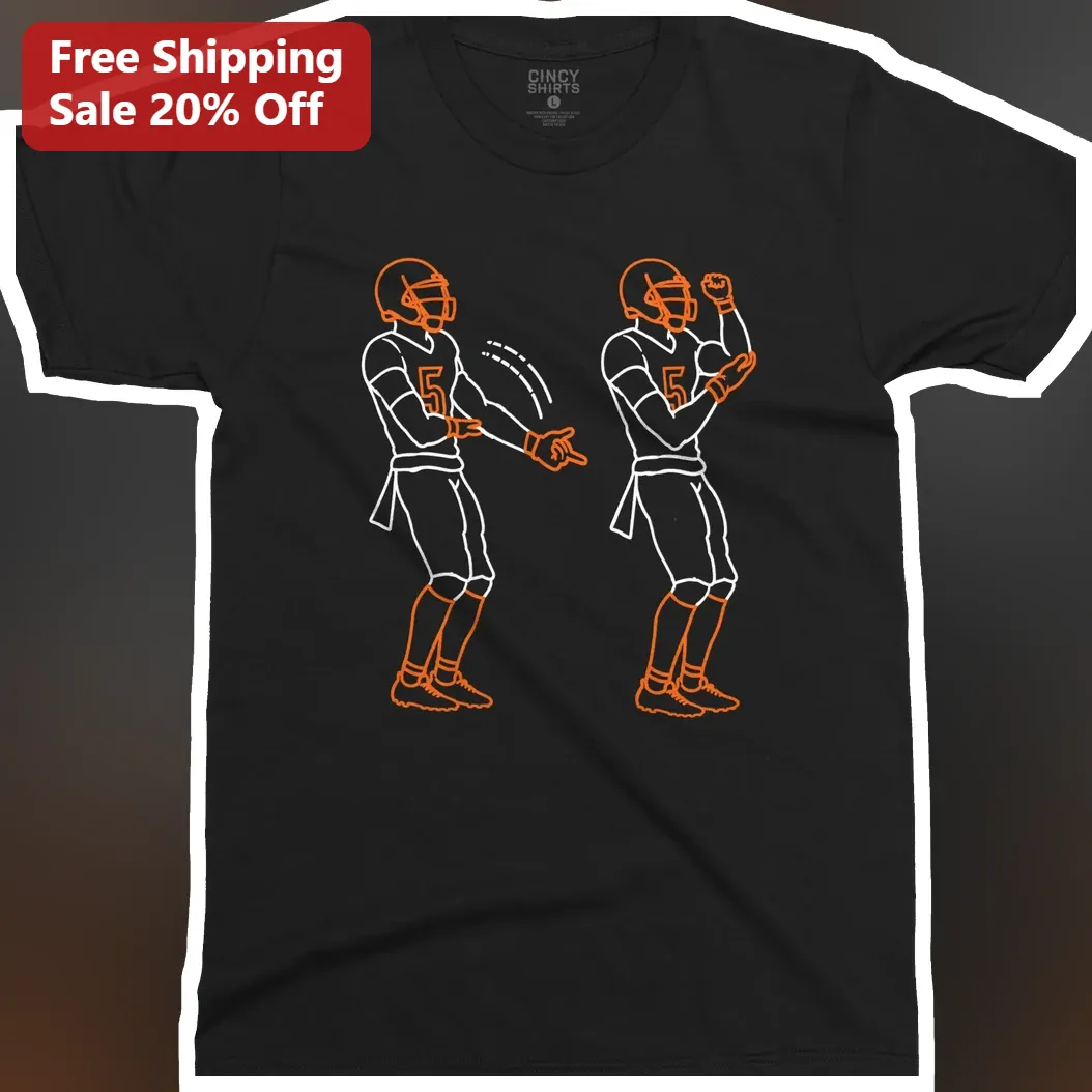 Joe Burrow Tee Cincinnati Bengals Fan Shirt Minimalist Line Art Football Quarterback Gift