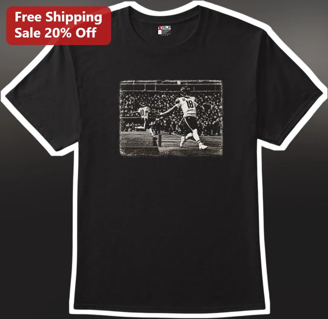 Joe Namath Vintage Throwback Football Tee Broadway Joe Retro Sports Shirt
