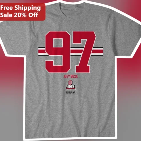 Joey Bosa Legends Tee Buffalo Bills Defensive End Retro Jersey Graphic Shirt