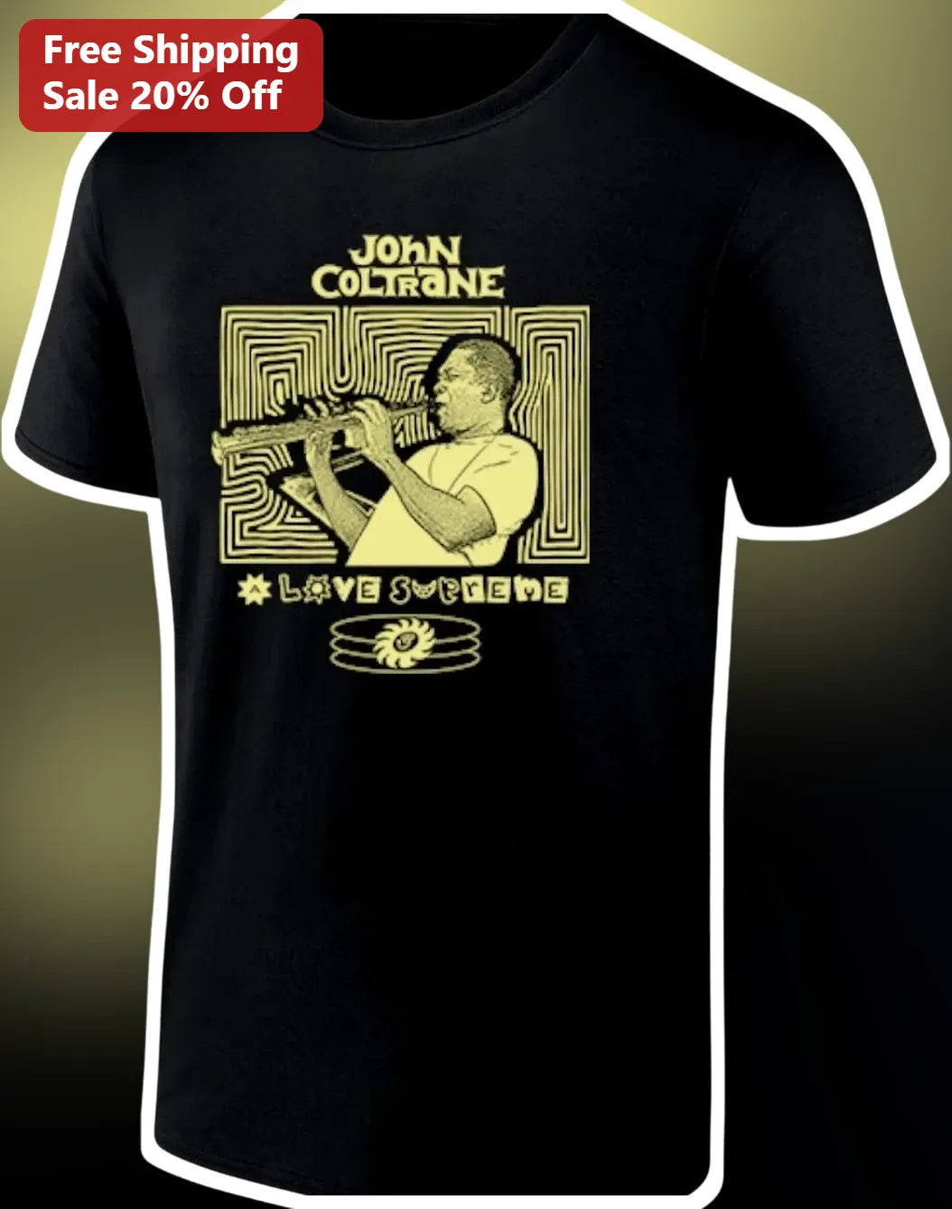 John Coltrane A Love Supreme Tee Vintage Jazz Musician Graphic Shirt Gift for Men Women