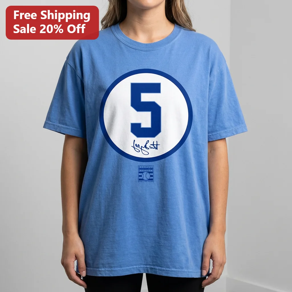 Johnny Bench Tee Cincinnati Reds Legend Hall of Fame Signature Number 5 Gift for Baseball Fans