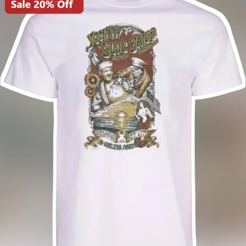 Johnny Blue Skies and the Dark Clouds Tee Sturgill Simpson Mutiny After Midnight Vintage Rock Graphic Shirt