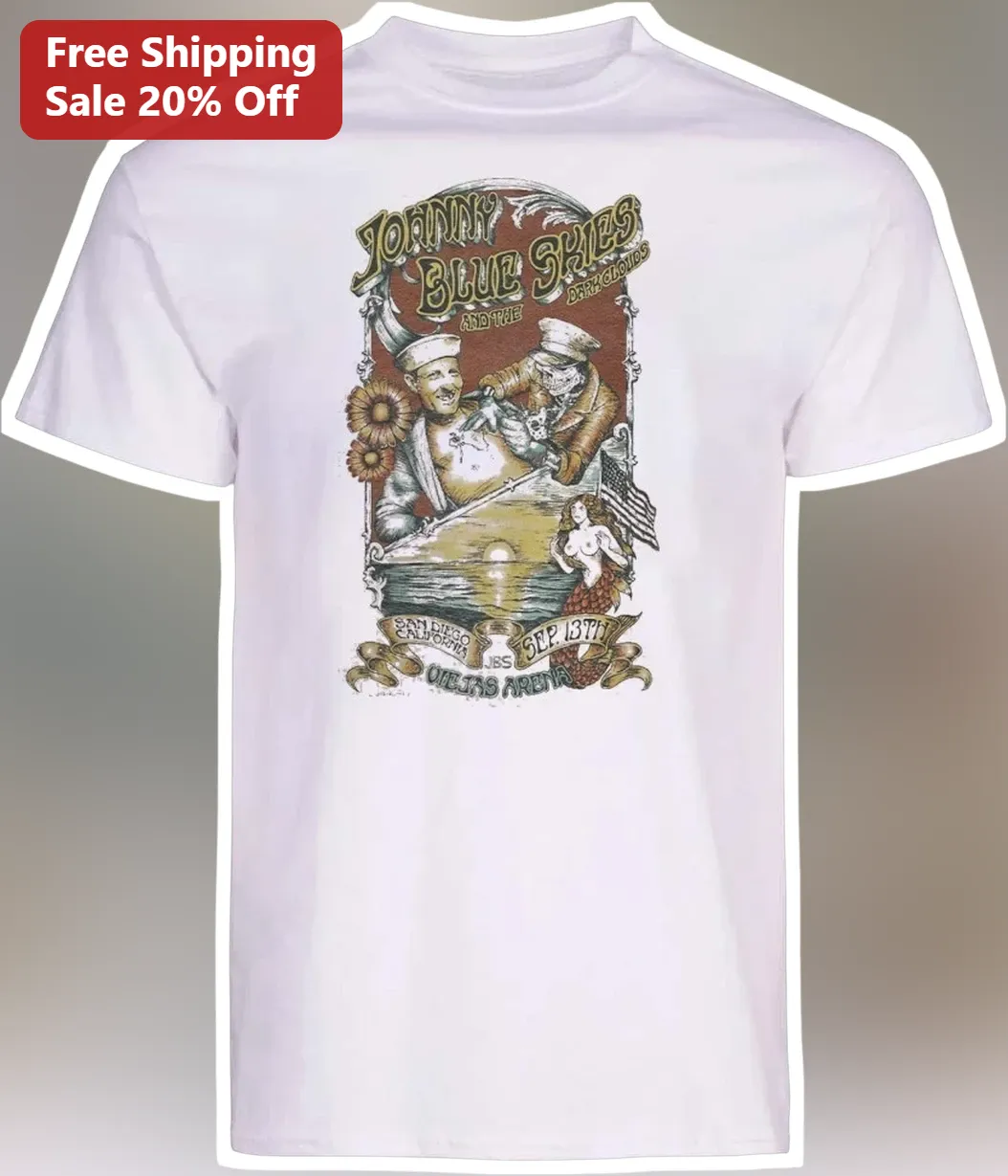 Johnny Blue Skies and the Dark Clouds Tee Sturgill Simpson Mutiny After Midnight Vintage Rock Graphic Shirt