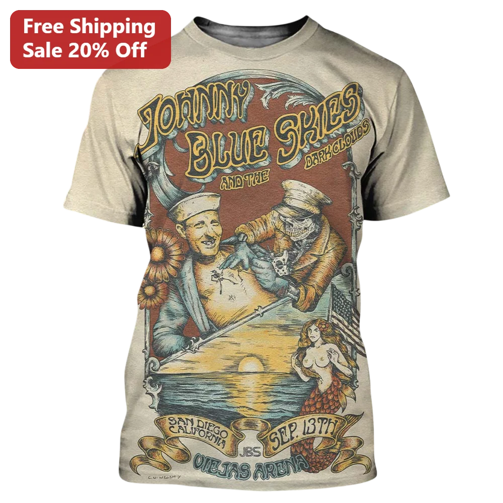 Johnny Blue Skies And The Dark Horses San Diego Viejas Arena Concert Tee