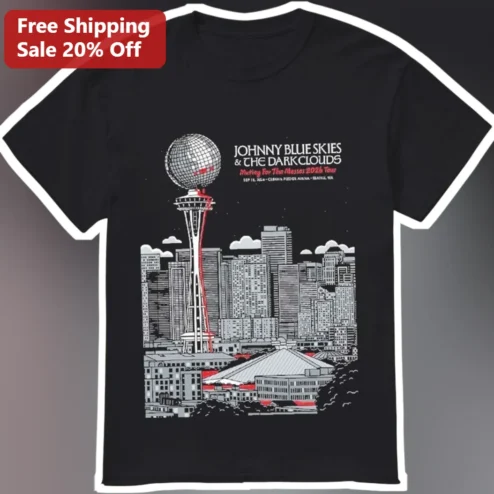 Johnny Blue Skies The Dark Clouds Meeting For The Masses 2026 Tour Tee