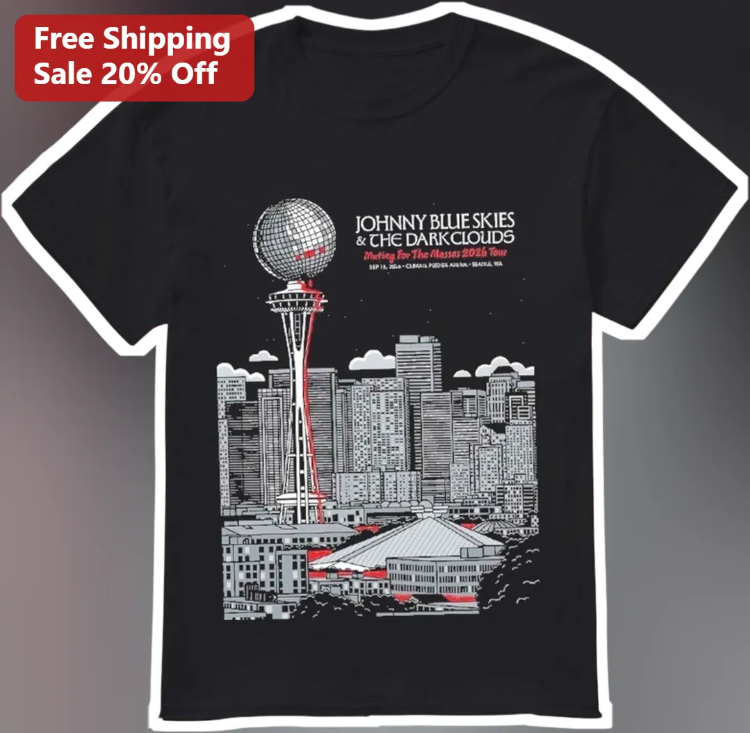 Johnny Blue Skies The Dark Clouds Meeting For The Masses 2026 Tour Tee