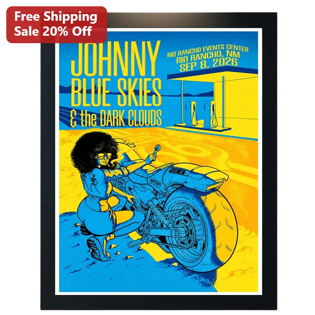 Johnny Blue Skies the Dark Clouds Poster Sturgill Simpson Music Art Print