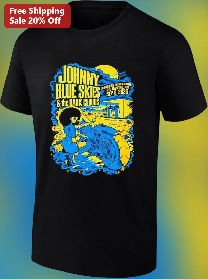 Johnny Blue Skies The Dark Clouds Tee Sturgill Simpson Retro Concert Graphic Shirt