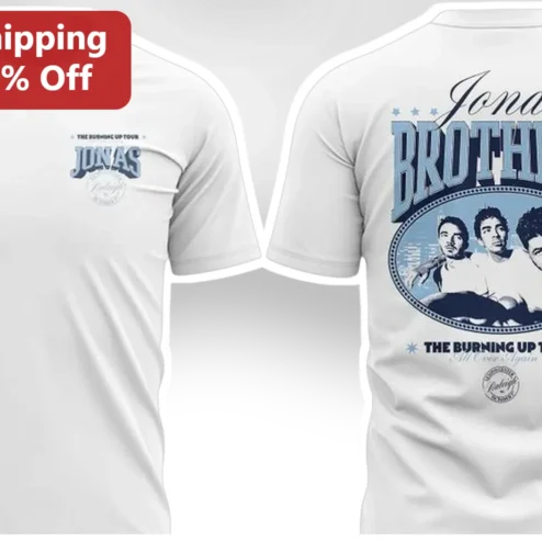 Jonas Brothers The Burning Up Tour Tee Vintage Concert Merch Gift for Fans