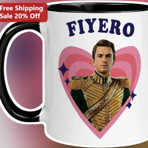 Jonathan Bailey Mug Fan Art Ceramic Coffee Cup for Wicked Bridgerton Fans Personalized Gift