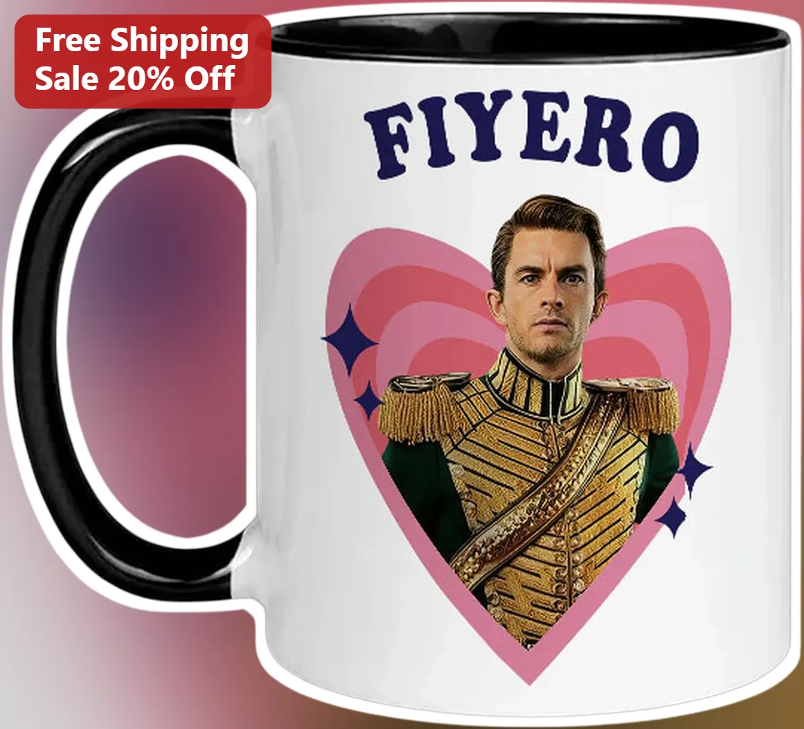 Jonathan Bailey Mug Fan Art Ceramic Coffee Cup for Wicked Bridgerton Fans Personalized Gift